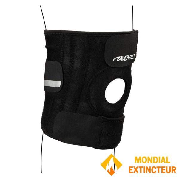 Avento - Genouillère Ajustable noire