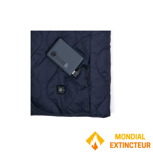 Nature et decouvertes - Gilet sans manche Chauffant bleu taille M