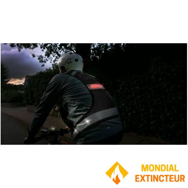 Toad - Gilet de sécurité SmartActiv noir lumineux à led - XL