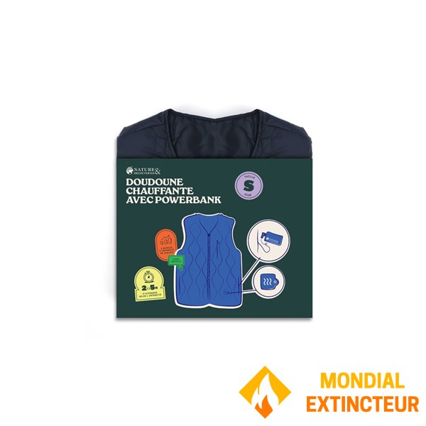 Nature et decouvertes - Gilet ss manche Chauffant bleu taille XL