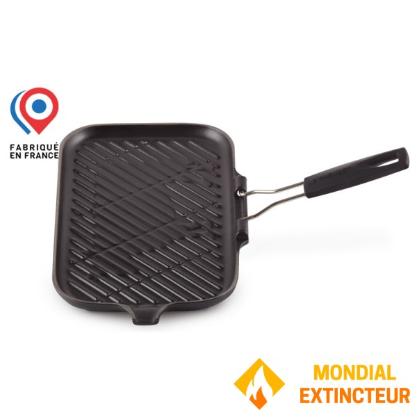 Le Creuset - Gril rectangulaire  36 x 20 cm - noir