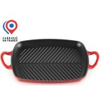 Le Creuset - Gril rectangulaire  Signature 30cm - cerise