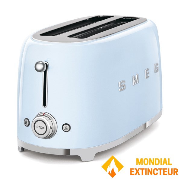 Smeg - Grille-pain Années 50 - 4 tranches - bleu azur