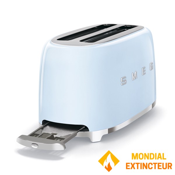 Smeg - Grille-pain Années 50 - 4 tranches - bleu azur