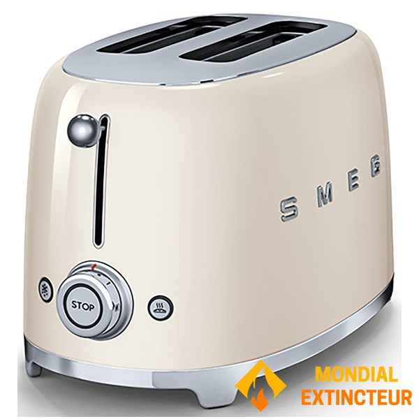 Smeg - Grille-pain Années 50 - 2 tranches - Crème