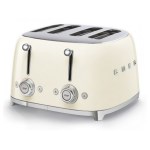 Smeg - Grille-Pain Années 50 - 4 tranches - Crème