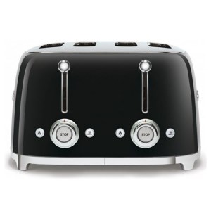 Smeg - Grille-Pain Années 50 - 4 tranches - Noir