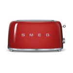 Smeg - Grille-pain Années 50 - 4 tranches - rouge
