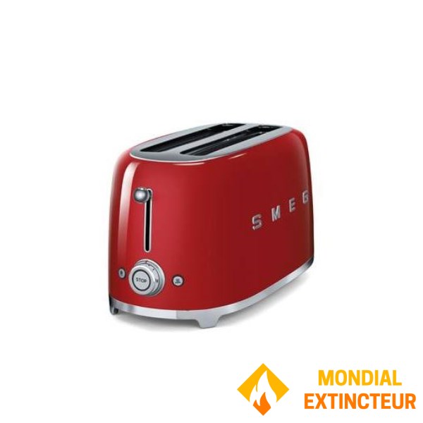 Smeg - Grille-pain Années 50 - 4 tranches - rouge