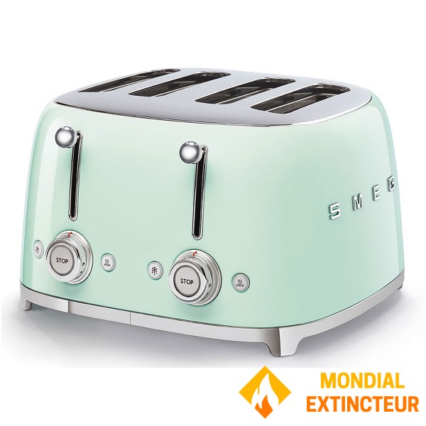 Smeg - Grille-pain Années 50 - 4 tranches - Vert d’eau