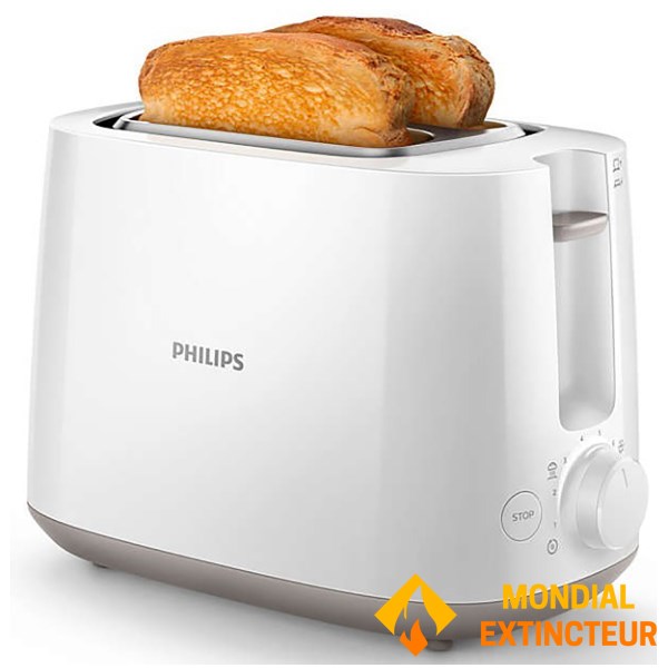 Philips - Grille-pain 2 fentes - Daily - Blanc