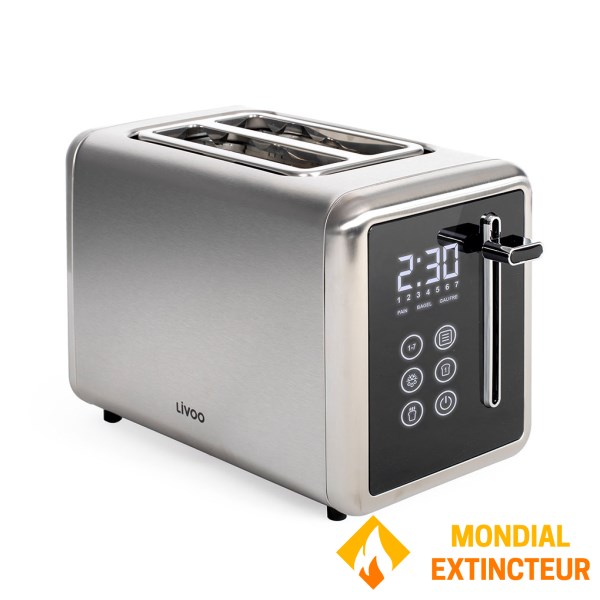 Livoo - Grille-pain 2 fentes digital