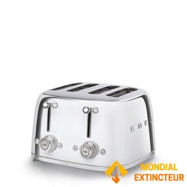 Smeg - Grille-Pain 4 tranches Années 50 - Chromé
