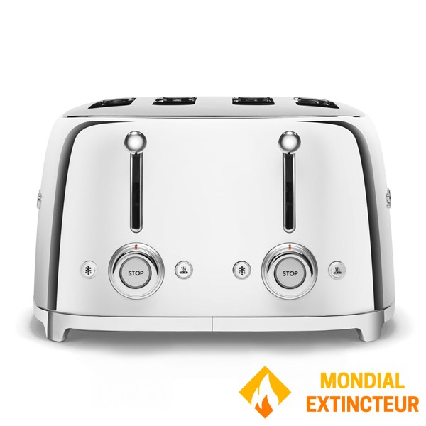 Smeg - Grille-Pain 4 tranches Années 50 - Chromé