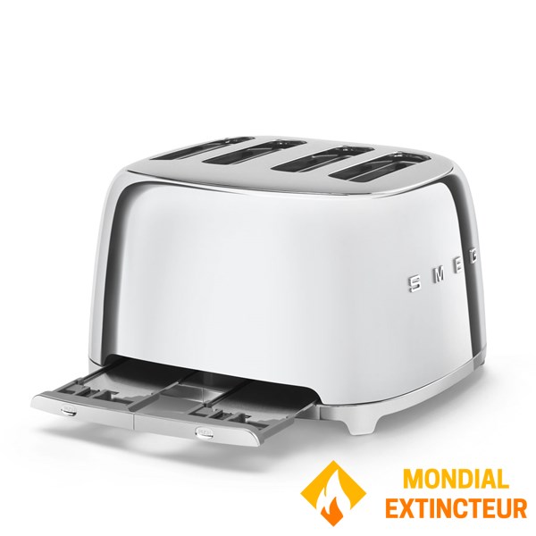 Smeg - Grille-Pain 4 tranches Années 50 - Chromé