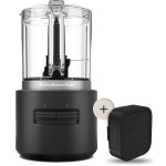KitchenAid - Hachoir sans fil KitchenAid GO noir réglisse