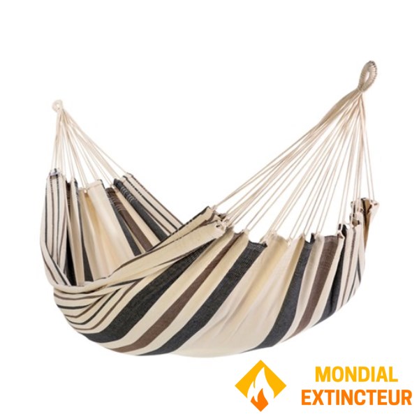 Nature et decouvertes - Hamac Coton recyclé à rayures 220 cm