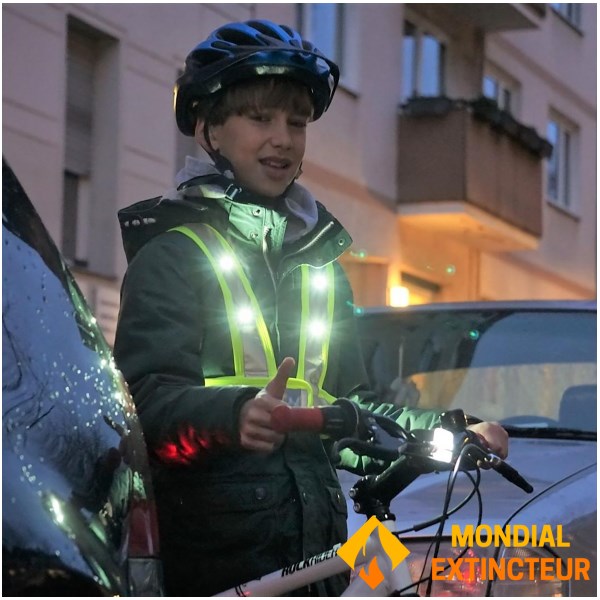 Toad - Harnais fluo JuniorVisio lumineux à led - S