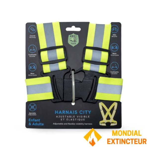 Toad - Harnais de signalisation CITY fluo/réfléchissant