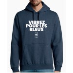 FFF - Hoodie FFF bleu chiné - S