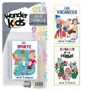 WDK - Jeu de cartes 7 familles ( modèle aléatoire) 