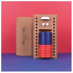 Cadetel - Jeu de palets Silicon palet - bleu et rouge