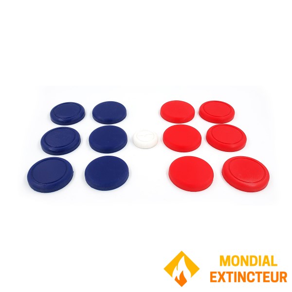 Cadetel - Jeu de palets Silicon palet - bleu et rouge