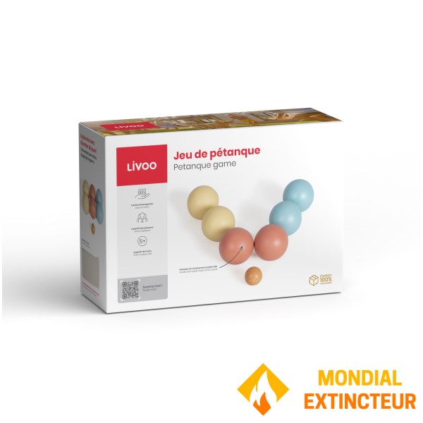 Livoo - Jeu de pétanque bois