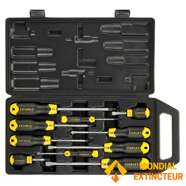 Stanley - Jeu de tournevis CUSHION GRIP X10