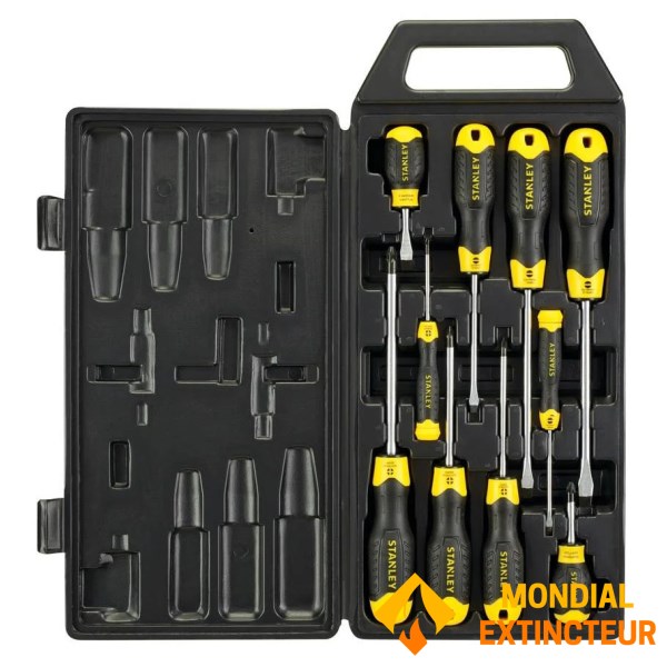 Stanley - Jeu de tournevis CUSHION GRIP X10