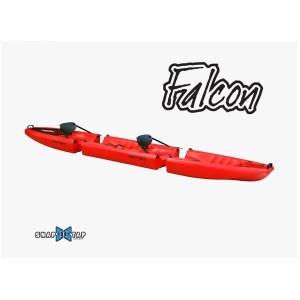 Toad - Kayak modulable Falcon Duo - 2 places - Rouge