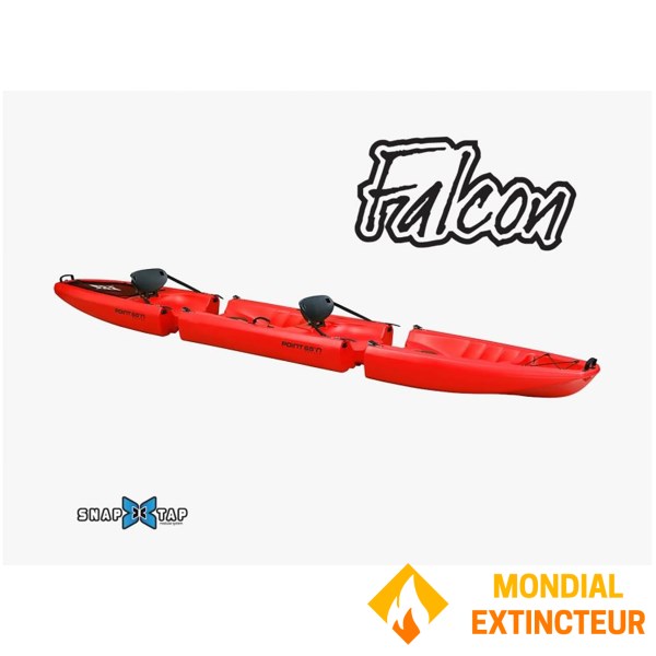 Toad - Kayak modulable Falcon Duo - 2 places - Rouge