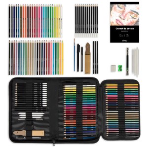 Livoo - Kit de dessin 74 pièces