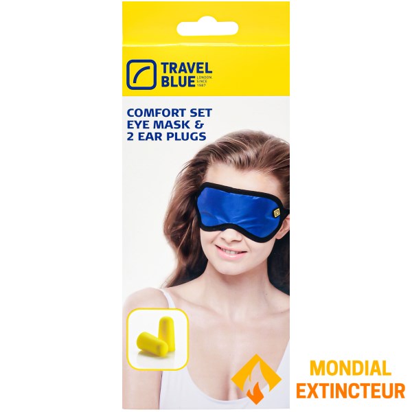 Travel Blue - Kit de voyage Masque de sommeil+ bouchons d’oreille