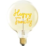 MITB - Lampe à poser Socle Madison or + Ampoule Happy family