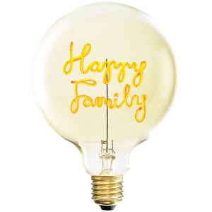 MITB - Lampe à poser Socle Madison or + Ampoule Happy family