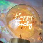 MITB - Lampe à poser Socle Madison or + Ampoule Happy family