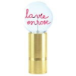 MITB - Lampe à poser Socle Madison or + Ampoule Vie en rose