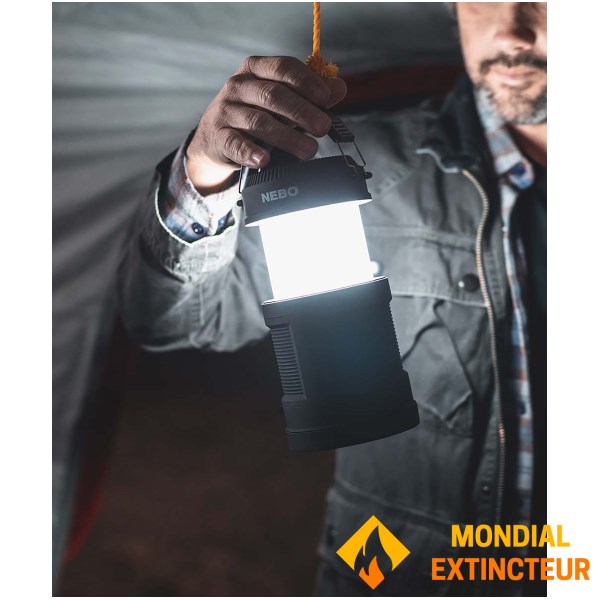 Nebo - Lanterne Rechargeable Big Poppy - Noir