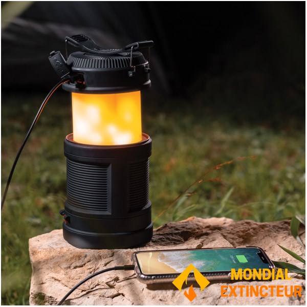 Nebo - Lanterne Rechargeable Big Poppy - Noir