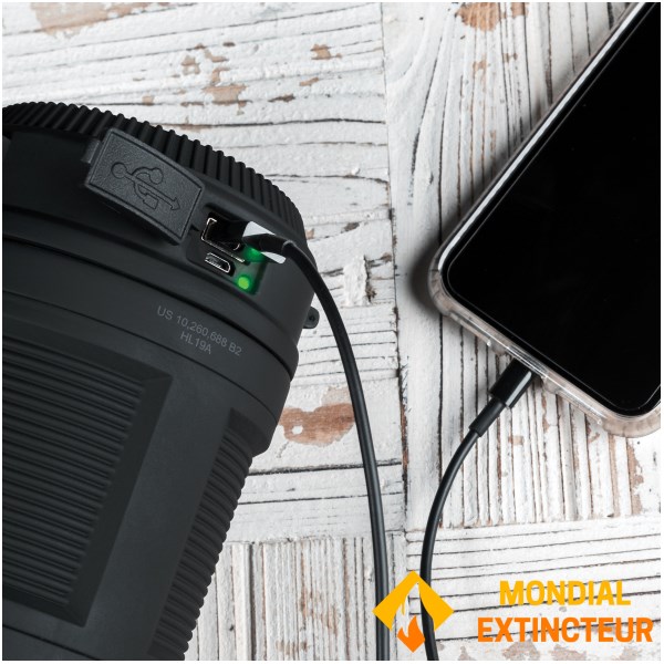 Nebo - Lanterne Rechargeable Big Poppy - Noir