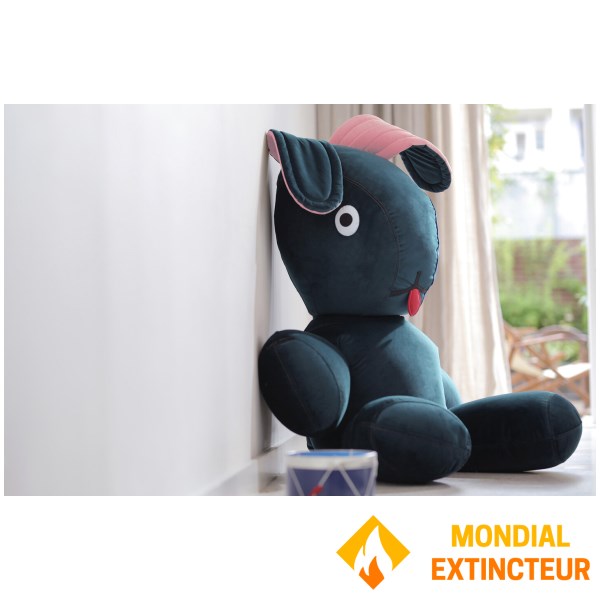 Fatboy - Lapin en peluche XXL CO9 XS Velcet - bleu pétrole