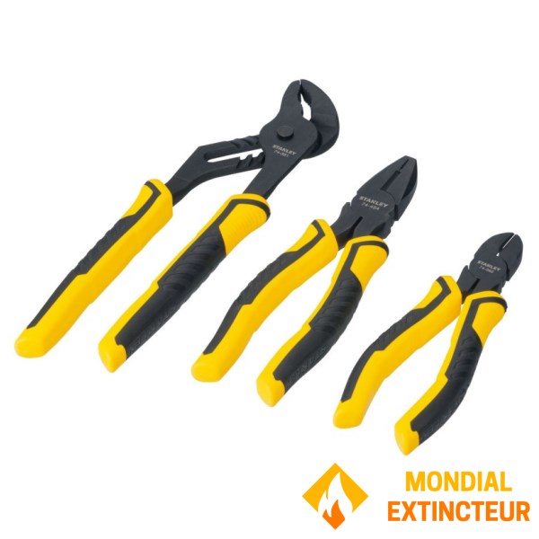 Stanley - Lot de pinces X3 MULTIPRISE - UNIVERSELLE - COUPANTE