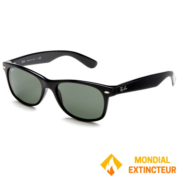 Rayban - Lunettes de soleil New Wayfarer noire verre G15