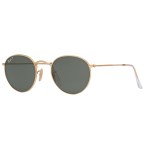 Rayban - Lunettes de soleil Round metal Matte Gold polarisé