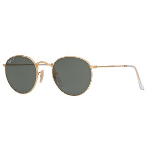 Rayban - Lunettes de soleil Round metal Matte Gold polarisé