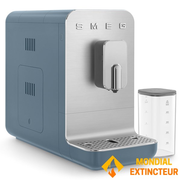 Smeg - Machine à café broyeur Collezione - Bleu orage mat