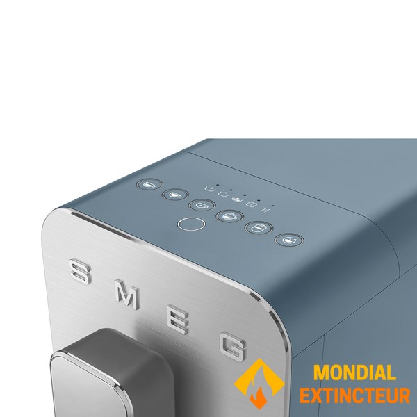 Smeg - Machine à café broyeur Collezione - Bleu orage mat