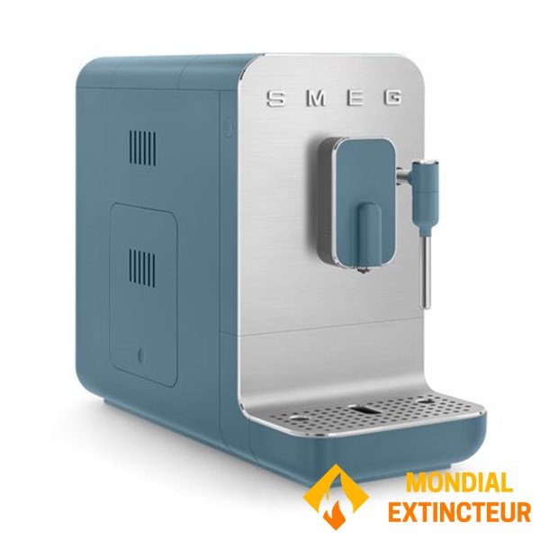 Smeg - Machine à café broyeur Expresso bleu orage mat