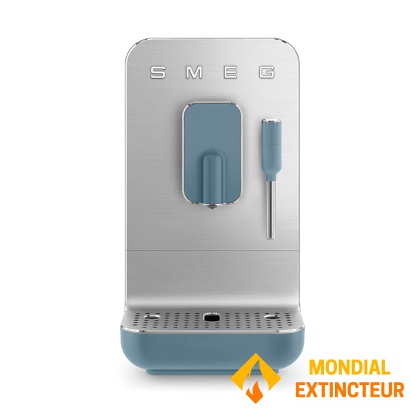 Smeg - Machine à café broyeur Expresso bleu orage mat